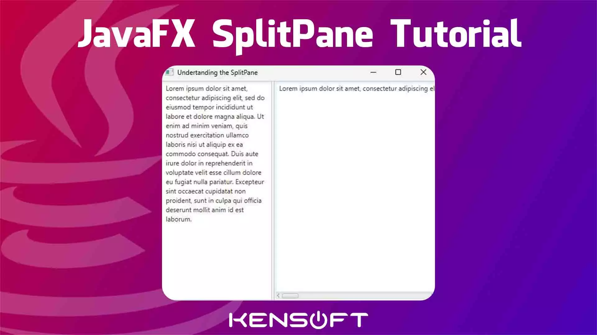 How To Use The Javafx Splitpane Perfect Tutorial