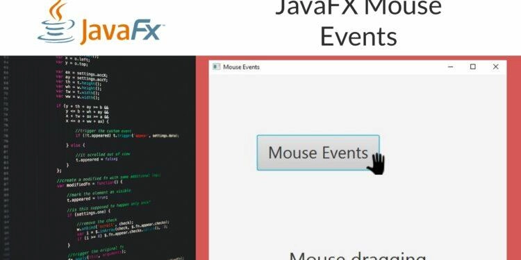JavaFX Mouse Events Tutorial - 100% Best For Beginners